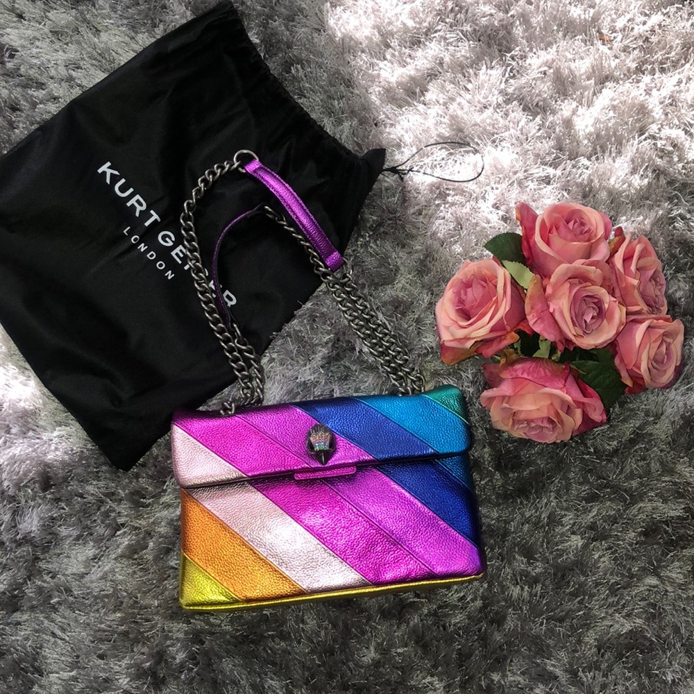 Authentic Metallic rainbow Kurt Geiger bag
